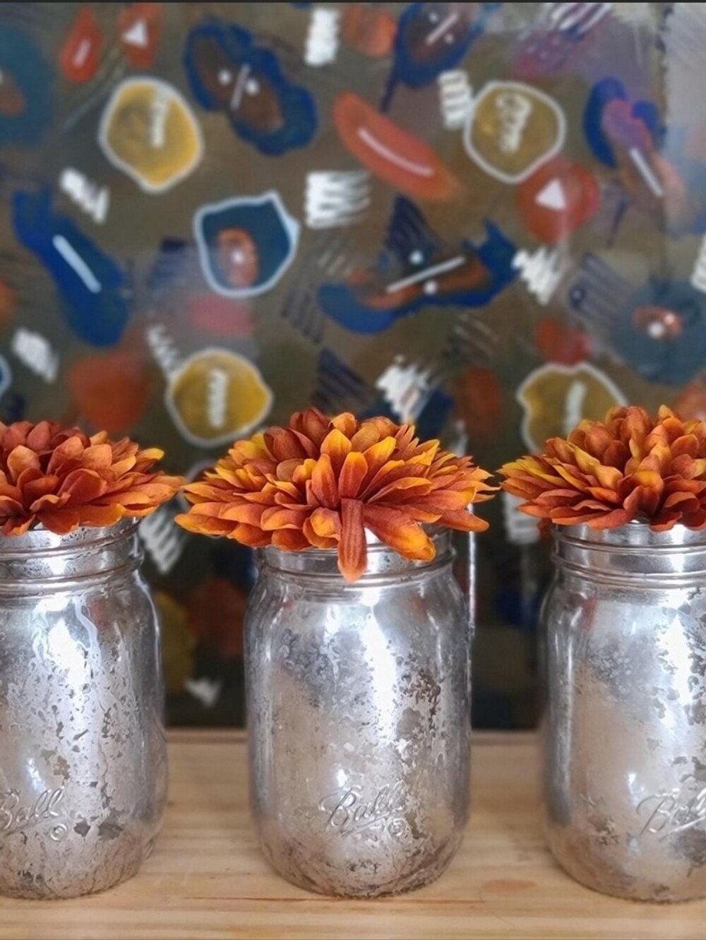 Metallic Mason Jar Home Accents